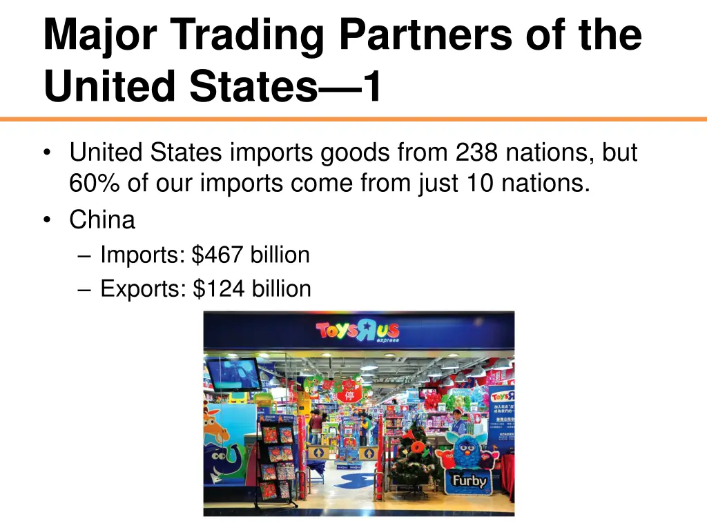 major trading partners of the united states 1