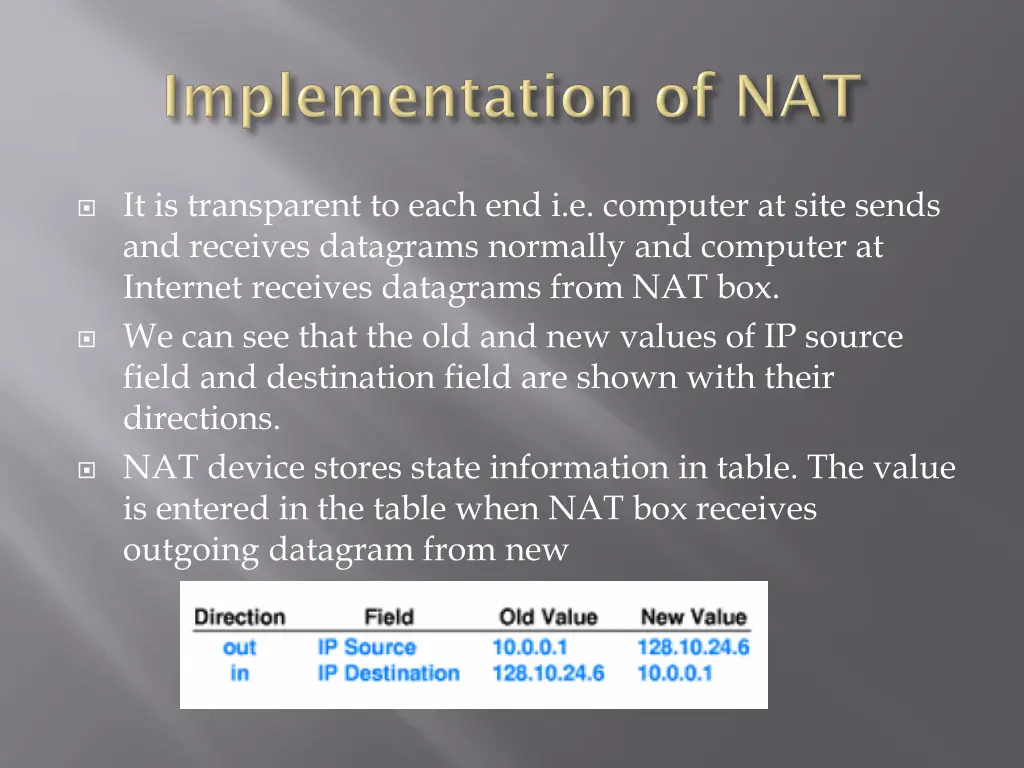 it is transparent to each end i e computer