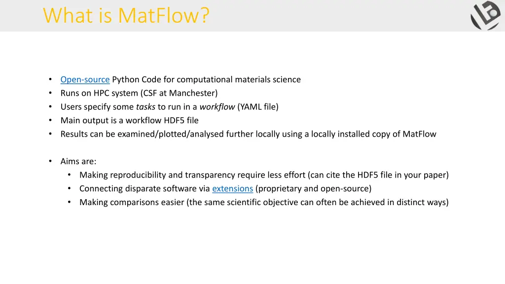 what is matflow