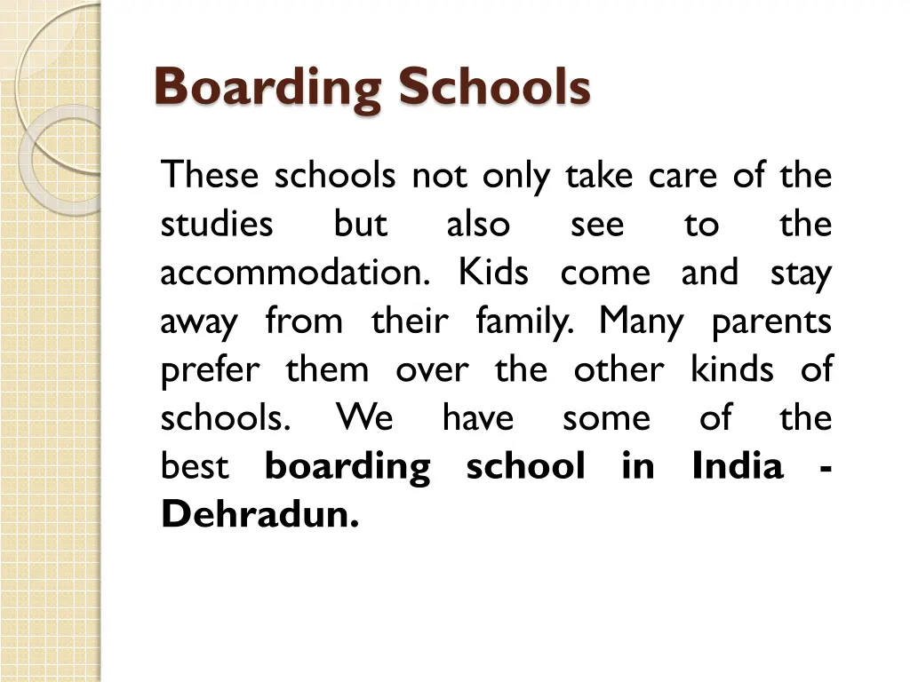 boarding schools