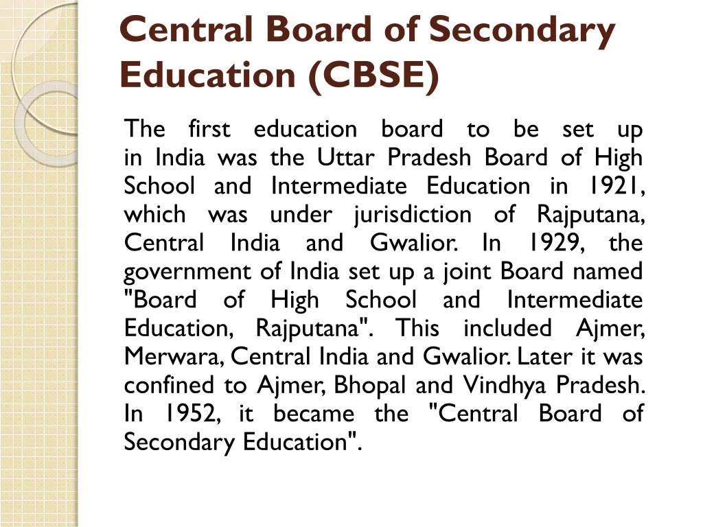 central board of secondary education cbse