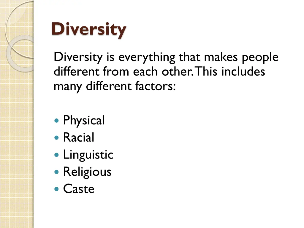 diversity