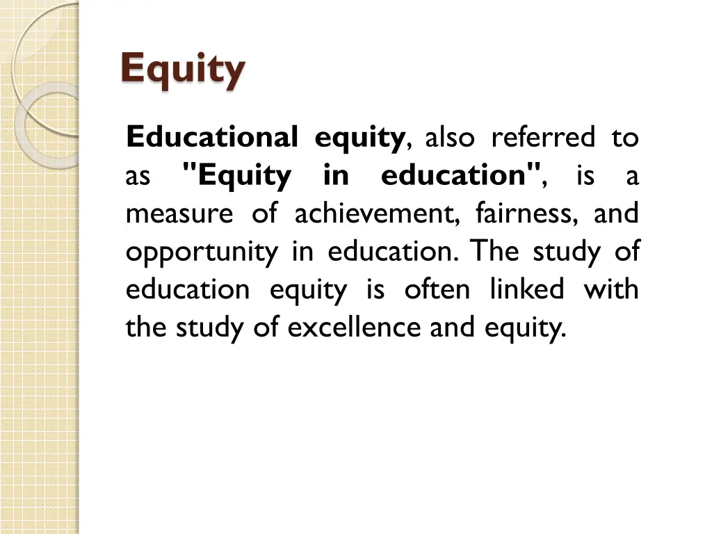 equity