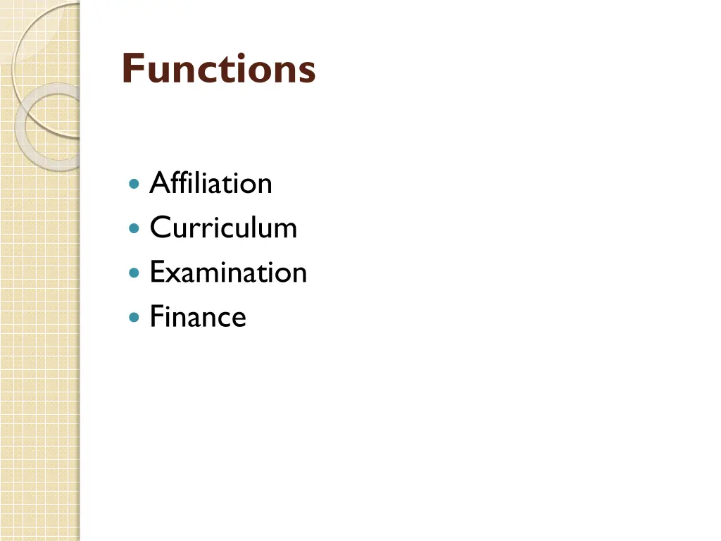 functions