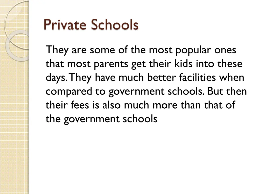 private schools