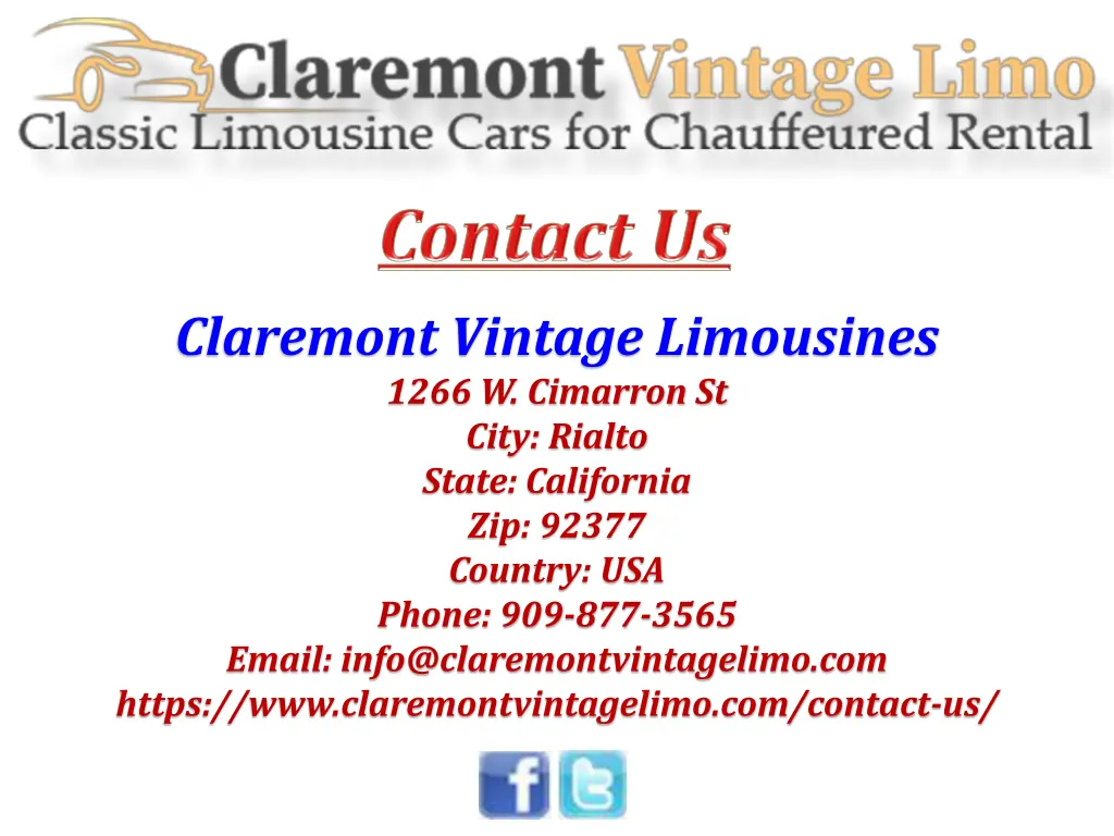 claremont vintage limousines 1266 w cimarron