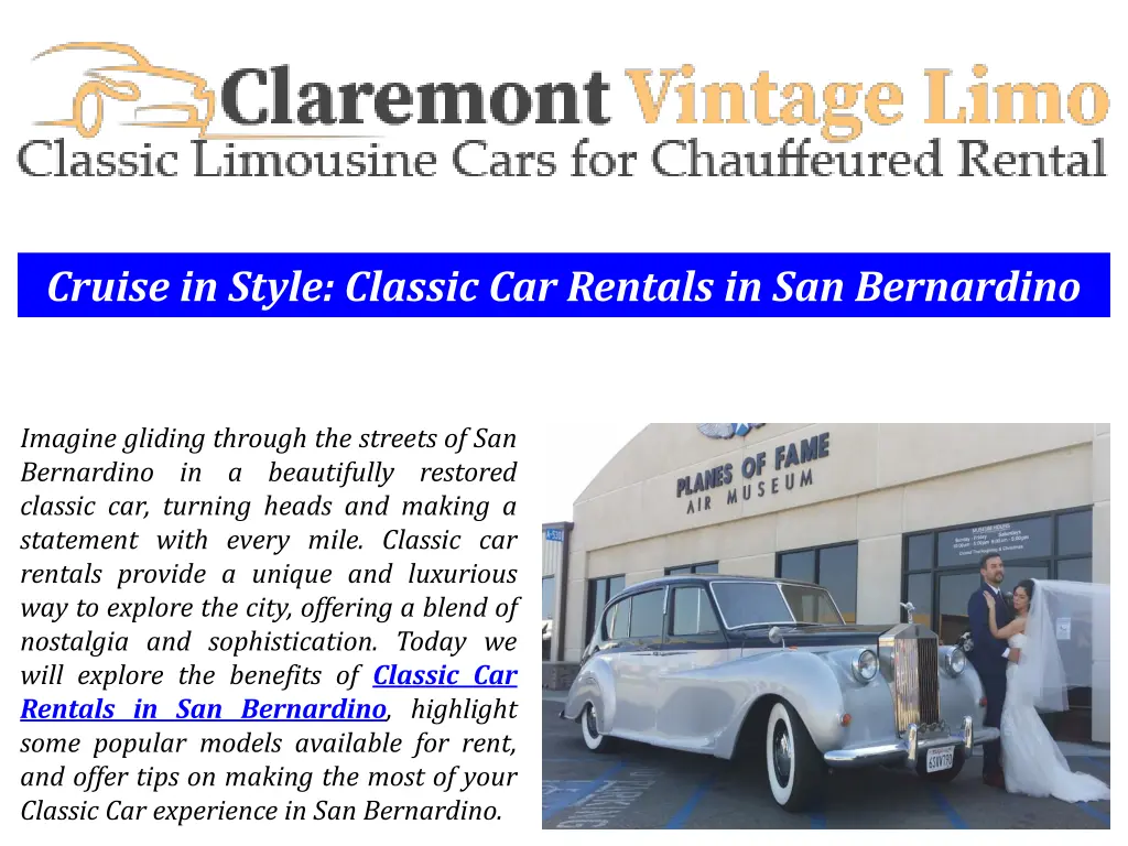 cruise in style classic car rentals