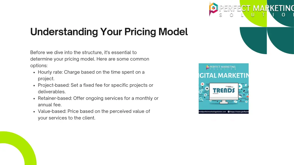 understanding your pricing model