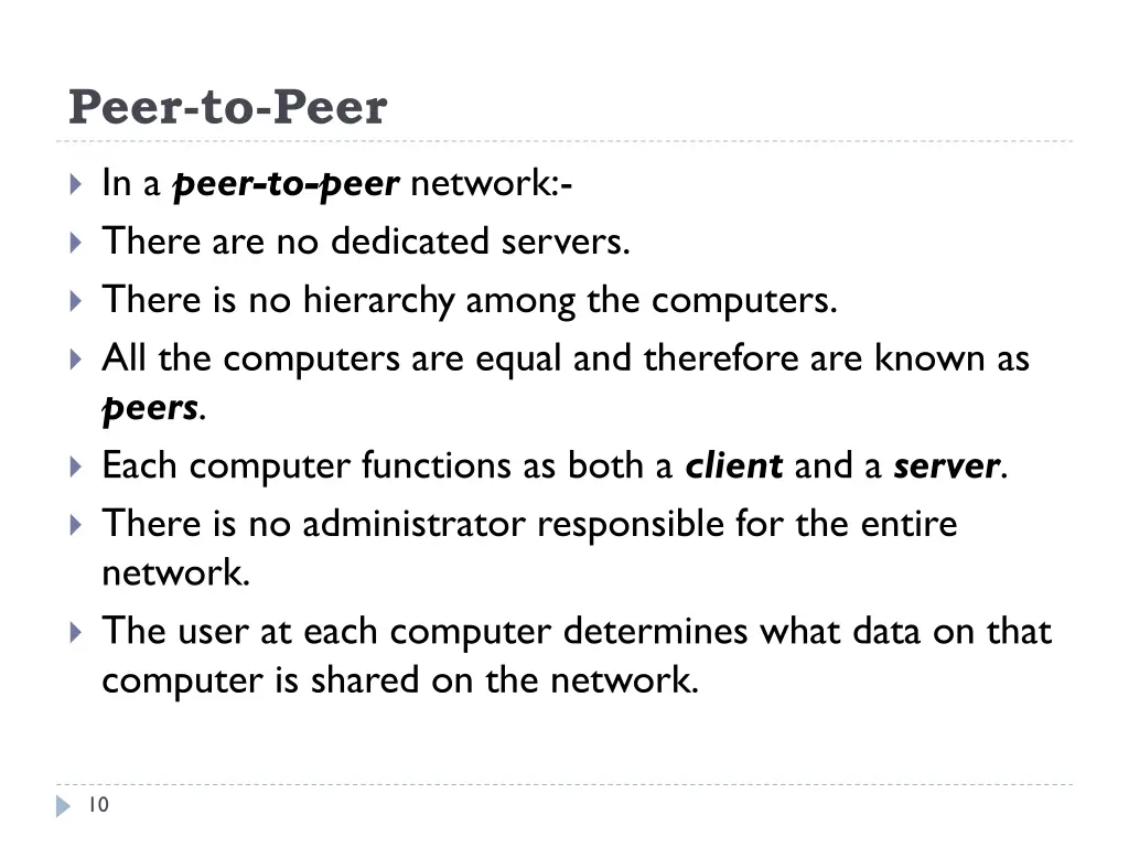 peer to peer