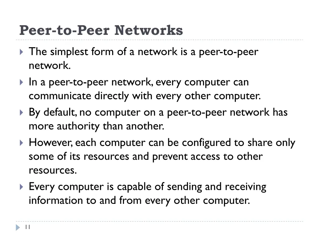 peer to peer networks