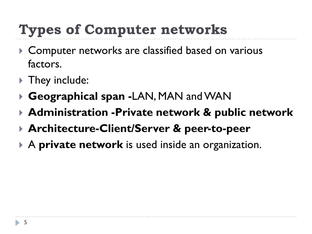 types of computer networks