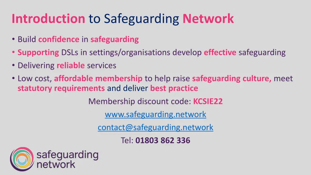 introduction to safeguarding network