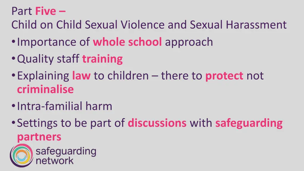 part five child on child sexual violence 1