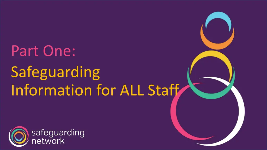 part one safeguarding information for all staff