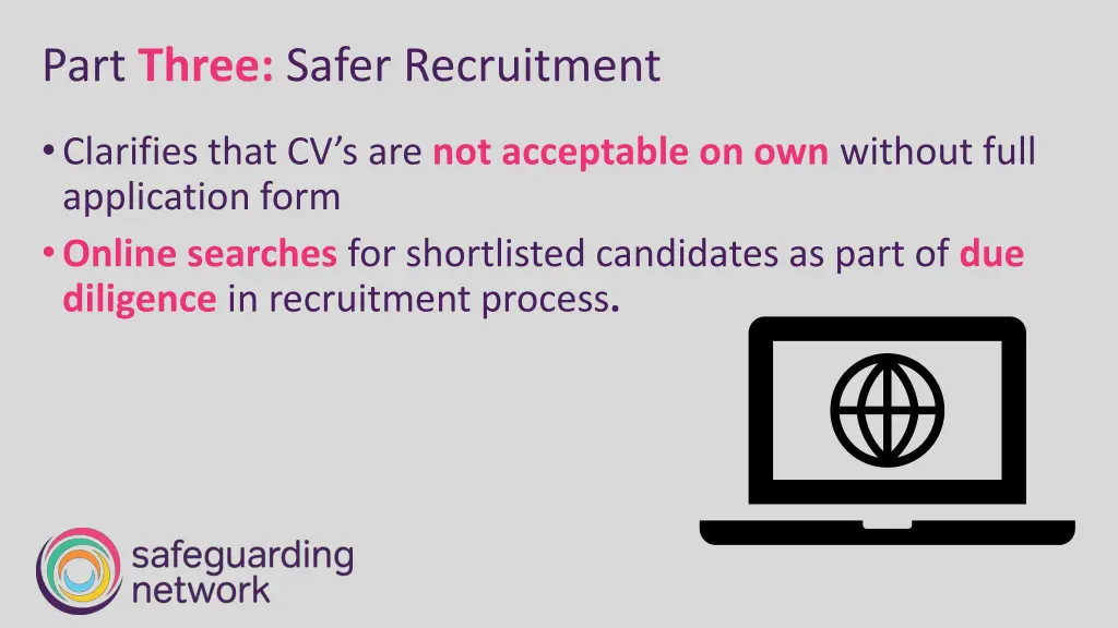 part three safer recruitment 1