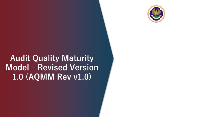 audit quality maturity model revised version