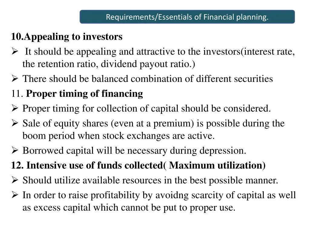 requirements essentials of financial planning 3