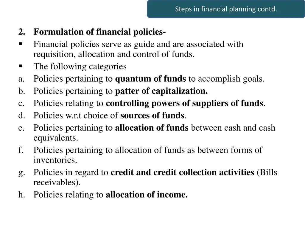 steps in financial planning contd 1