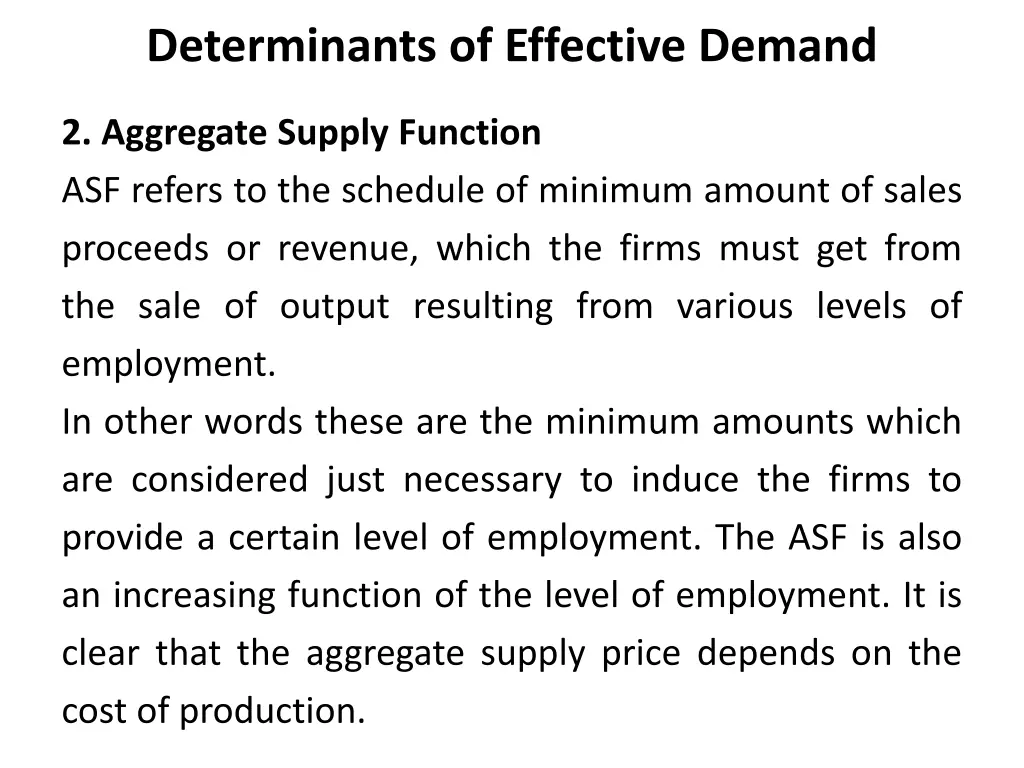 determinants of effective demand 1