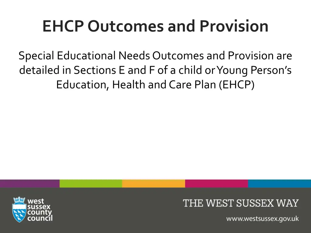 ehcp outcomes and provision