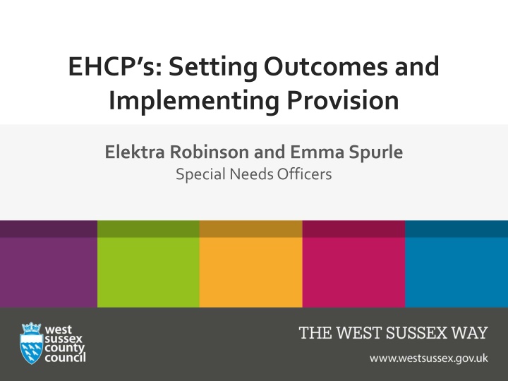 ehcp s setting outcomes and implementing provision