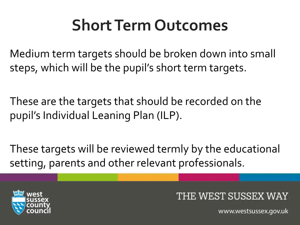 short term outcomes