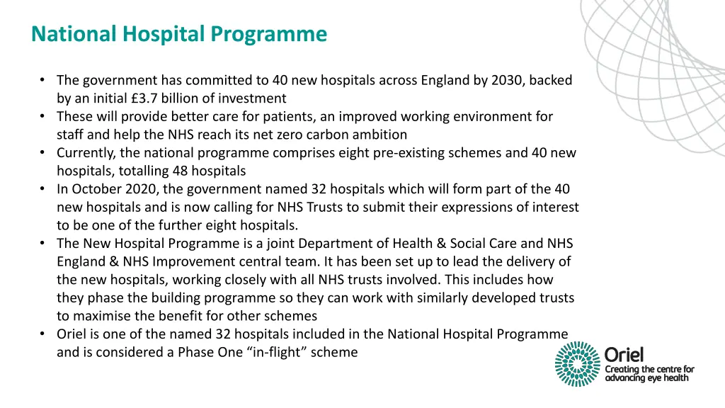 national hospital programme