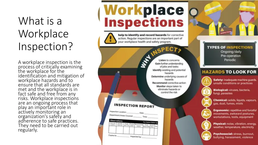 what is a workplace inspection