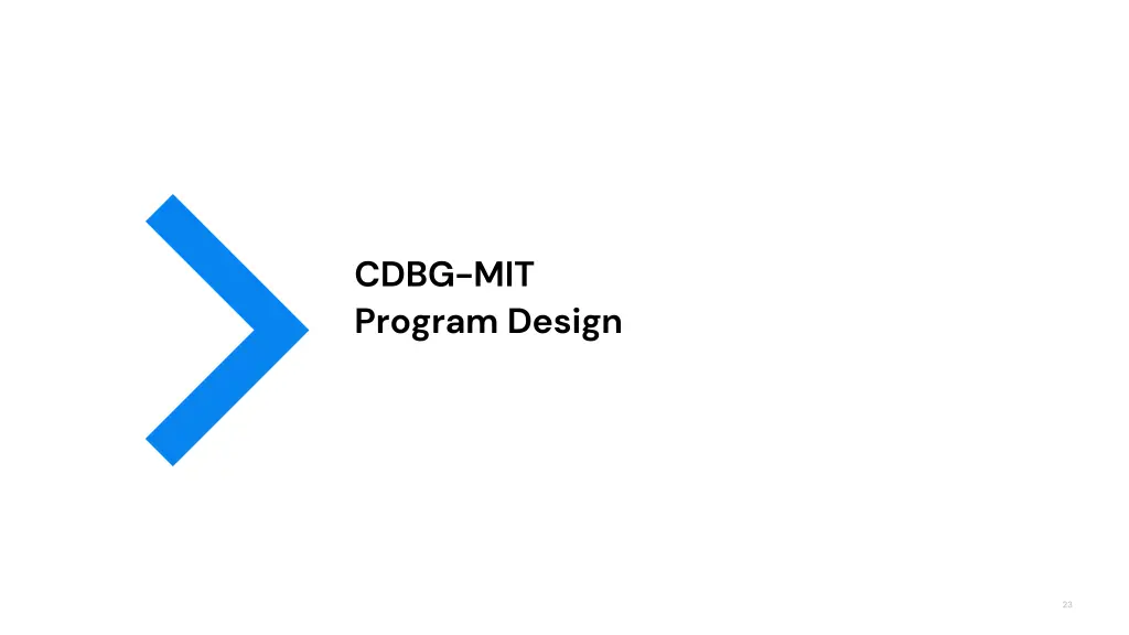 cdbg mit program design