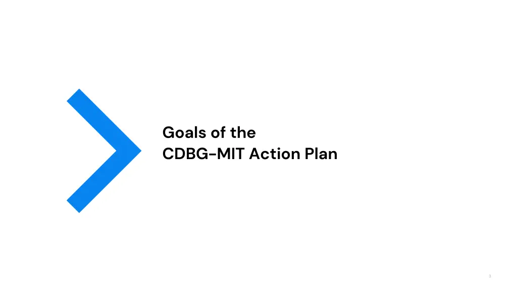 goals of the cdbg mit action plan