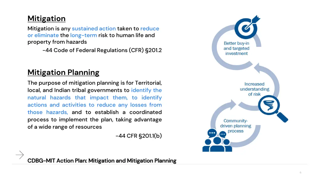 mitigation mitigation is any sustained action