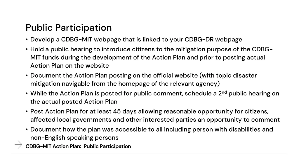 public participation develop a cdbg mit webpage