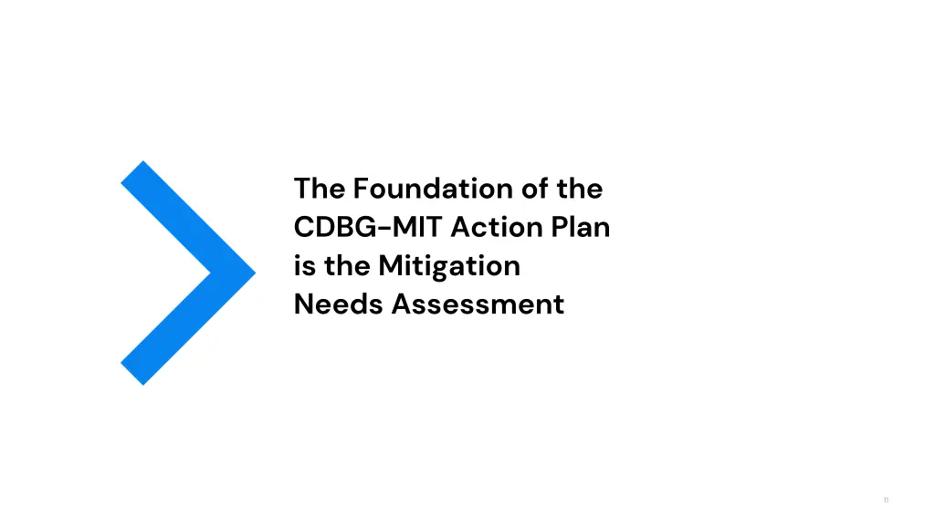 the foundation of the cdbg mit action plan