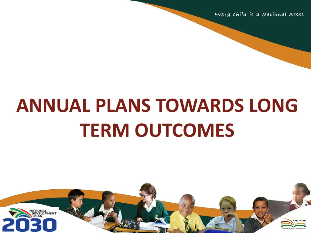 annual plans towards long term outcomes