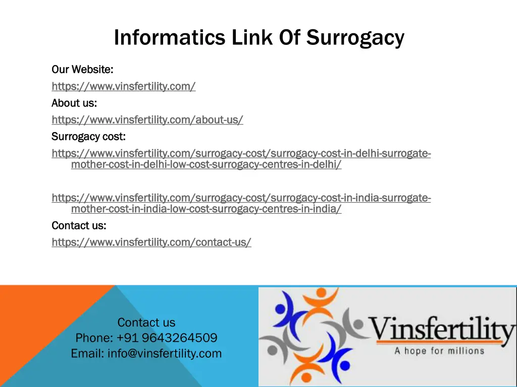 informatics link of surrogacy