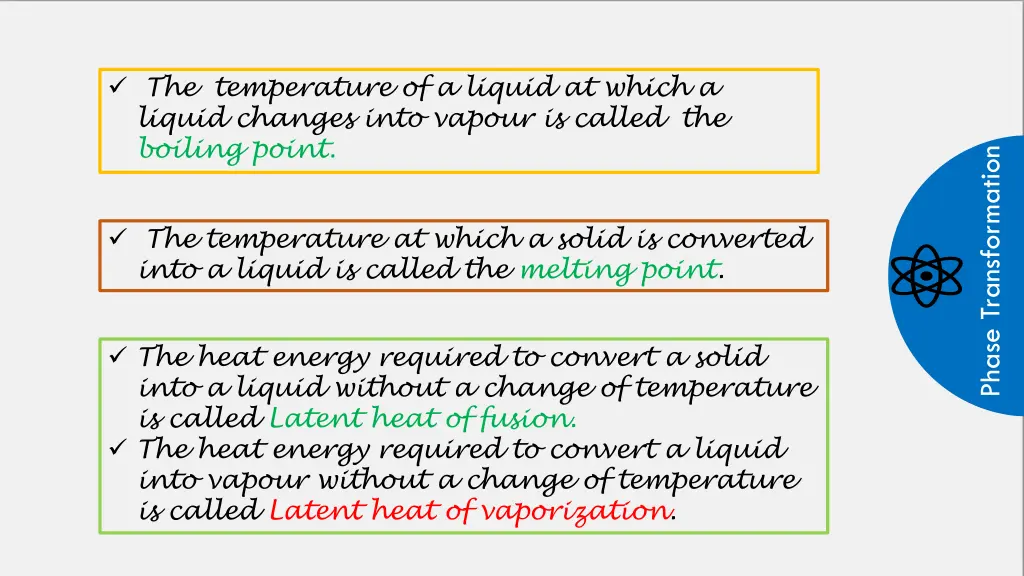 the temperature of a liquid at which a liquid