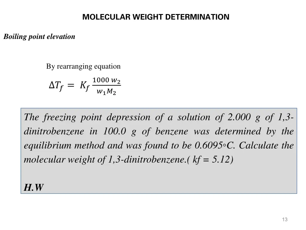 molecular weight determination 2