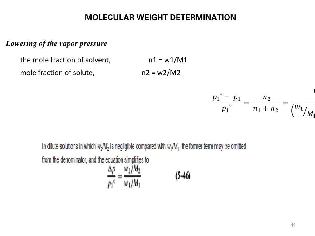 molecular weight determination