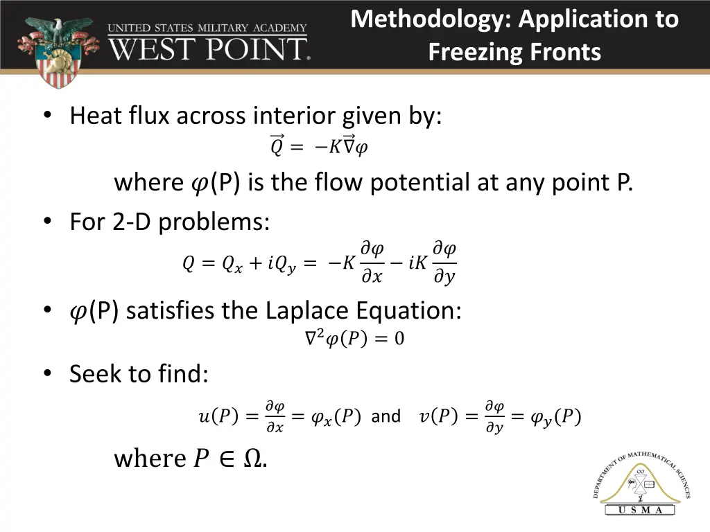 methodology application to freezing fronts 1