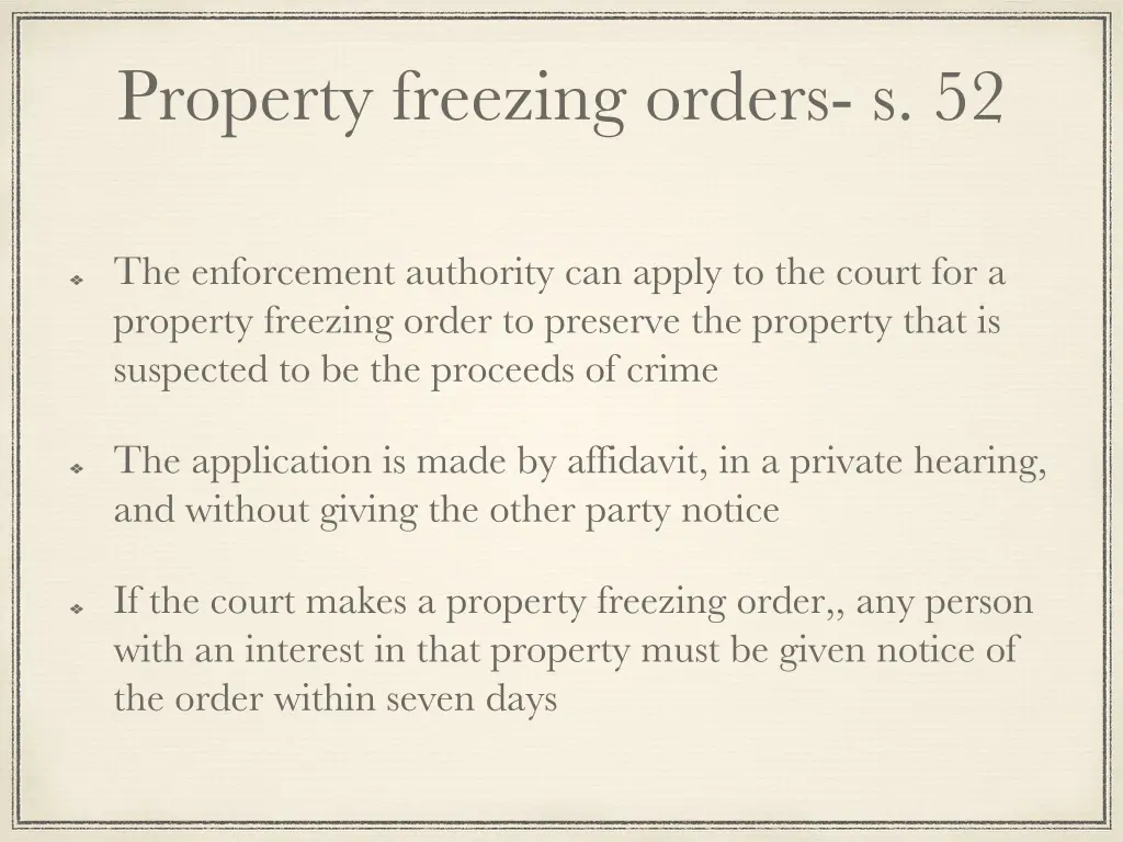 property freezing orders s 52