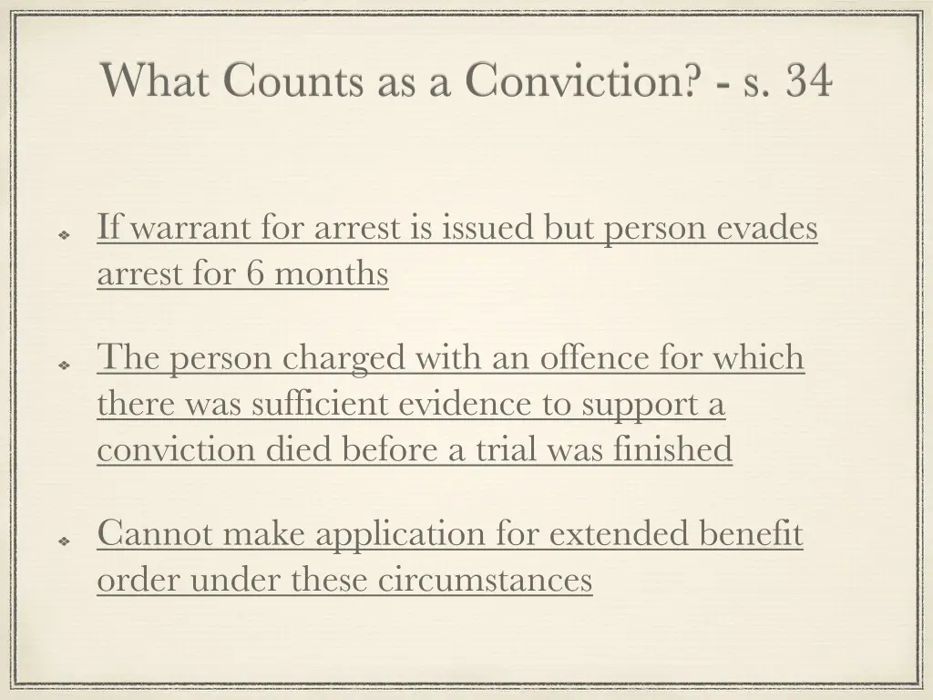 what counts as a conviction s 34