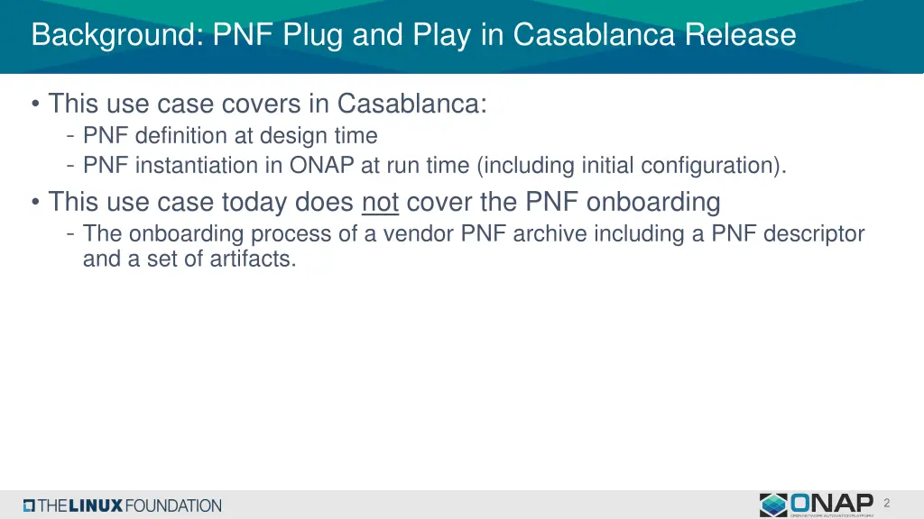 background pnf plug and play in casablanca release