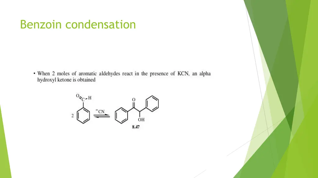 benzoin condensation