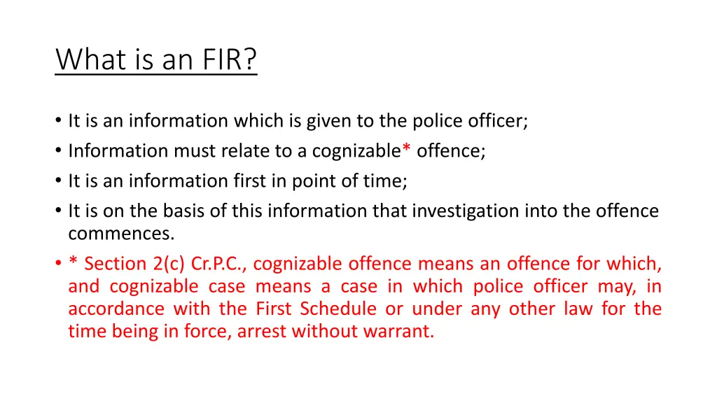 what is an fir