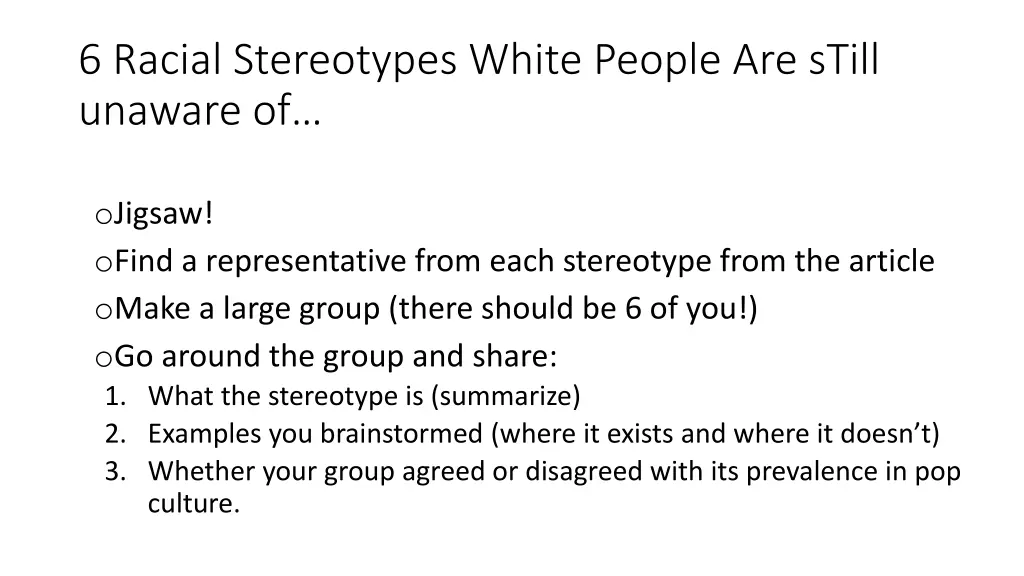 6 racial stereotypes white people are still 3