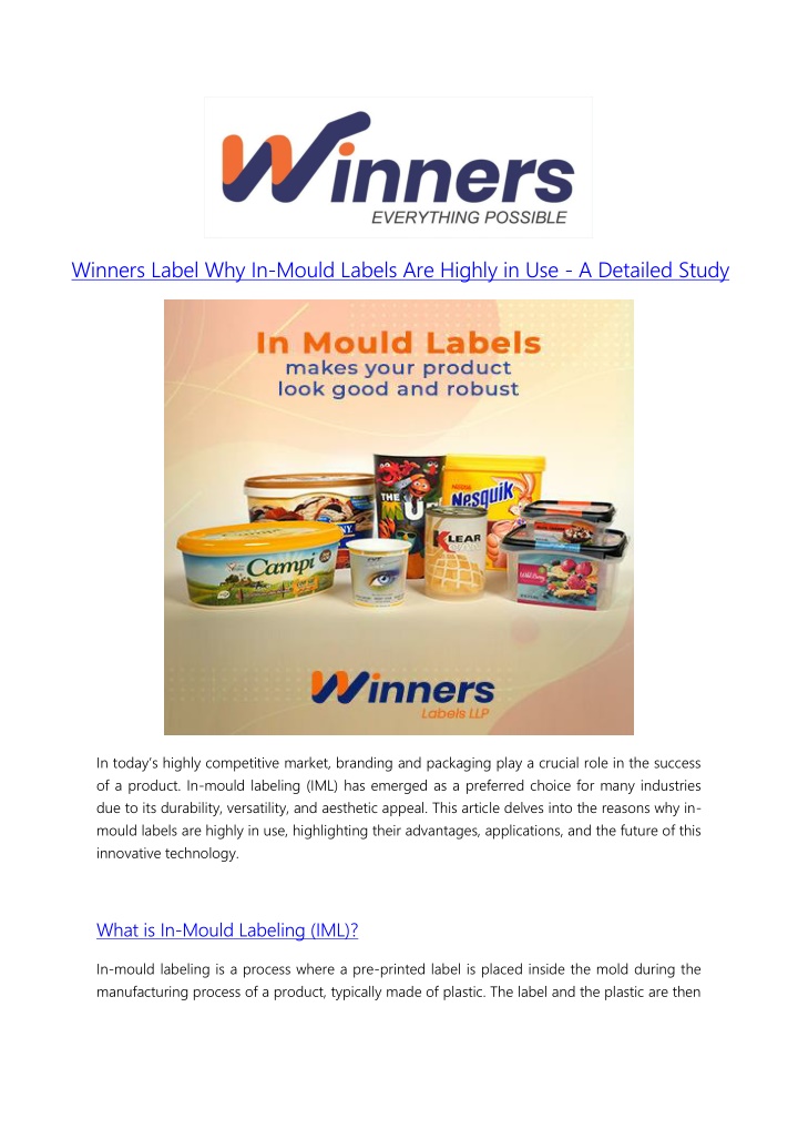 winners label why in mould labels are highly