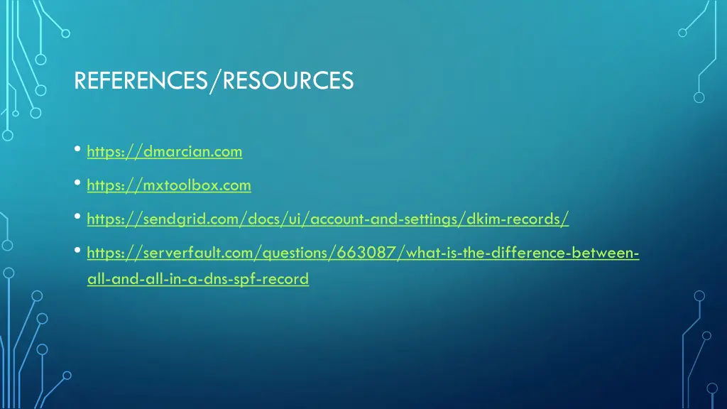 references resources