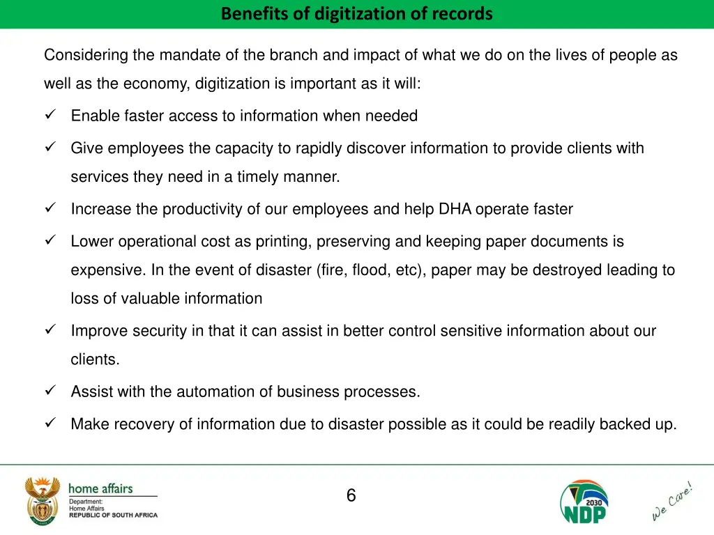 benefits of digitization of records