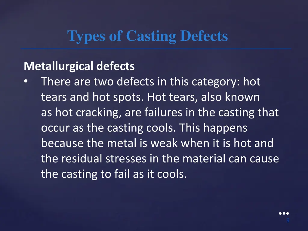 types of casting defects 3