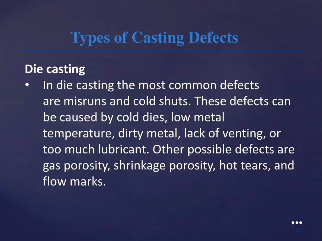 types of casting defects 4